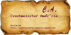 Czechmeiszter Amázia névjegykártya